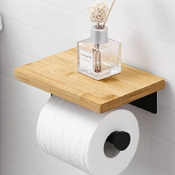 トイレットペーパーホルダー 棚付き トイレ用品 | PlusNao | 詳細画像2 