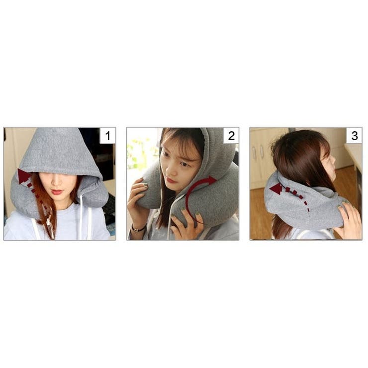ネックピロー フード付き 首枕 | PlusNao | 詳細画像8 