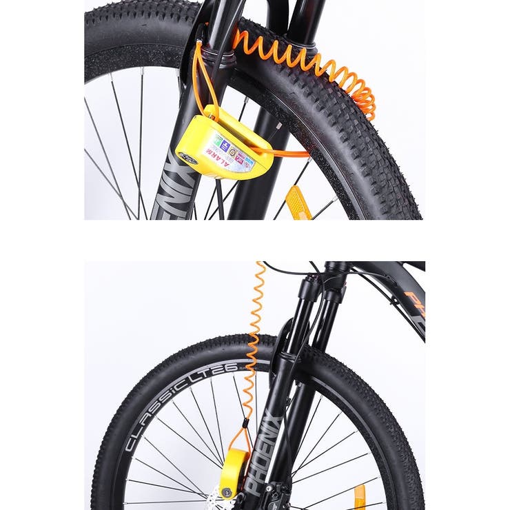 コイル式ワイヤーケーブル ケーブルロック バイク用品 | PlusNao | 詳細画像11 