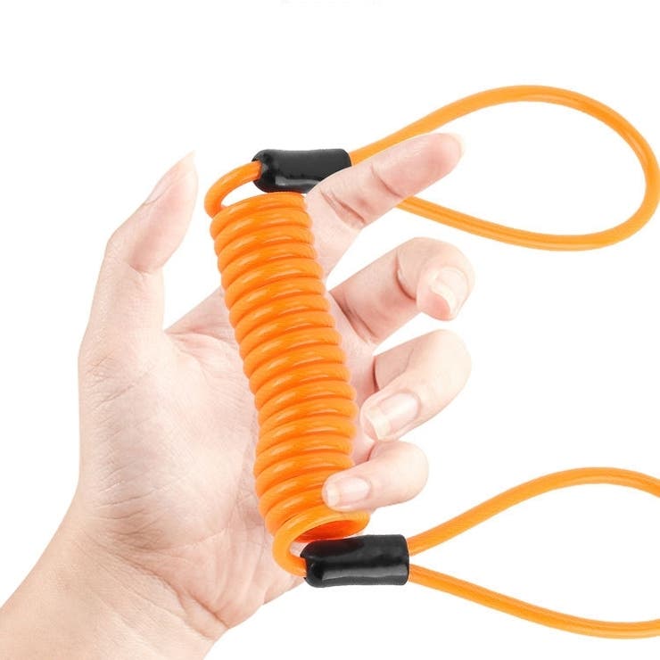 コイル式ワイヤーケーブル ケーブルロック バイク用品 | PlusNao | 詳細画像4 