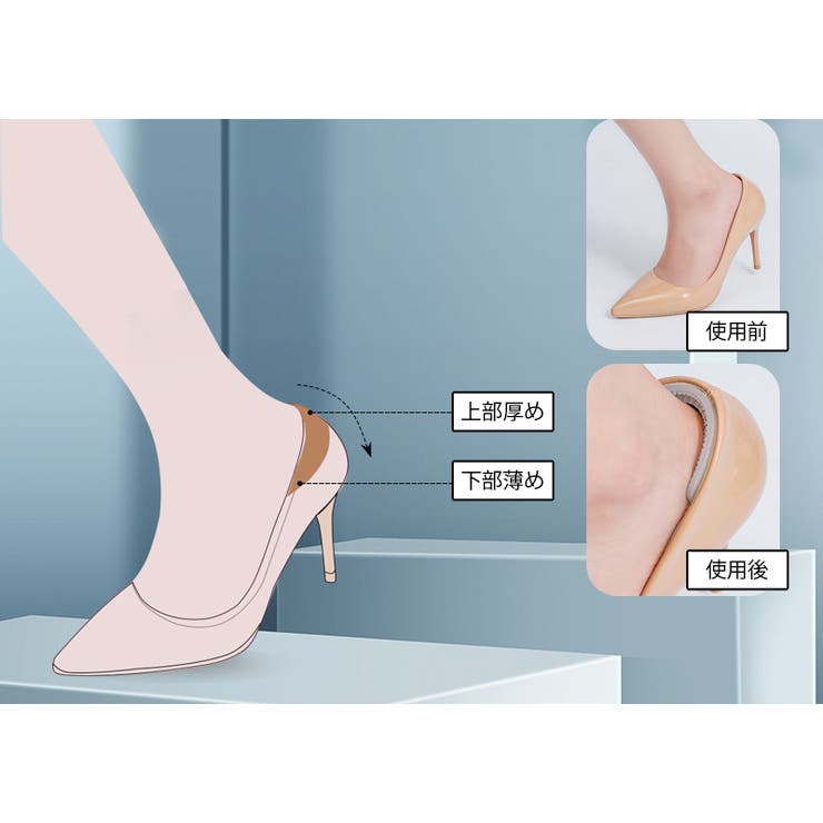 靴ずれ防止パッド かかとパッド かかとクッション | PlusNao | 詳細画像4 