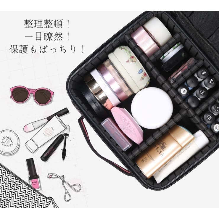 メイクボックス コスメバッグ 化粧バッグ | PlusNao | 詳細画像4 