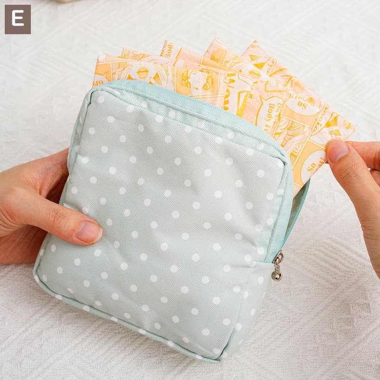 サニタリーポーチ 化粧ポーチ スクエアポーチ | PlusNao | 詳細画像9 