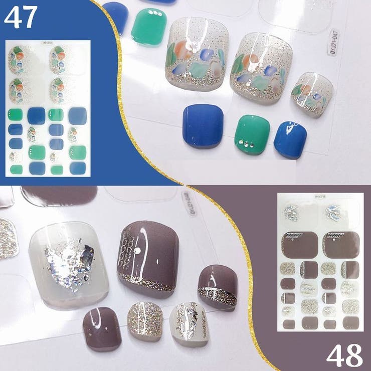 フットネイルシール ネイルステッカー ペディキュア | PlusNao | 詳細画像9 