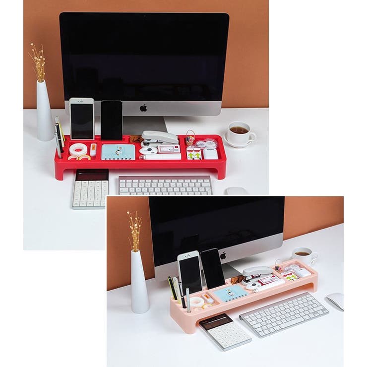PCモニター前ラック キーボード収納 デスク整理 | PlusNao | 詳細画像10 