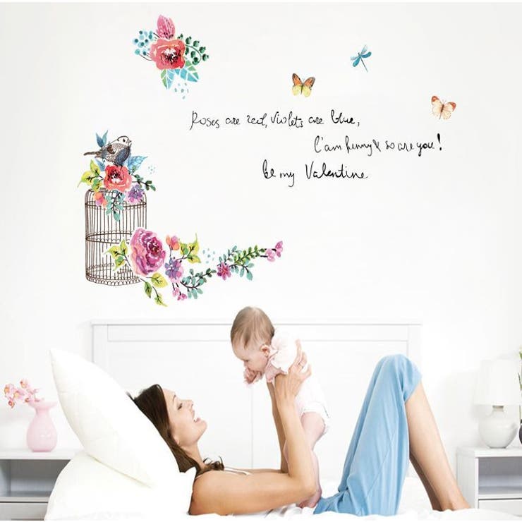 ウォールステッカー 壁紙シール お花 | PlusNao | 詳細画像1 