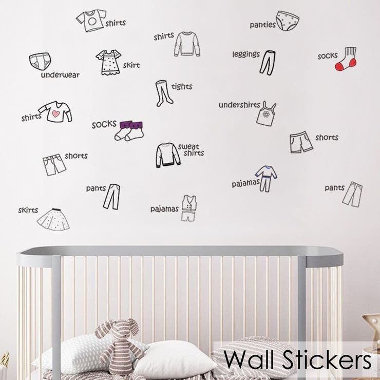 ウォールステッカー 壁紙ステッカー 英字 | PlusNao | 詳細画像1 