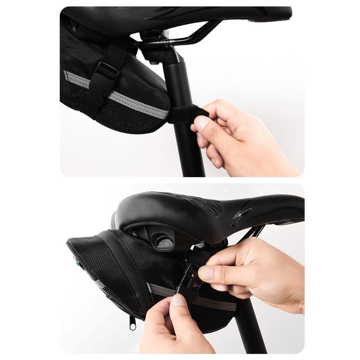 自転車用サドルバッグ リアバッグ ポーチ | PlusNao | 詳細画像6 