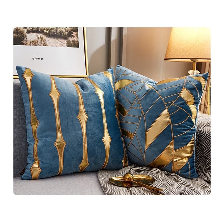 レコラヴ Blue Ocean Gold Beach クッションカバー 71UrTRWVVTL._UF350,350_QL50_.jpg