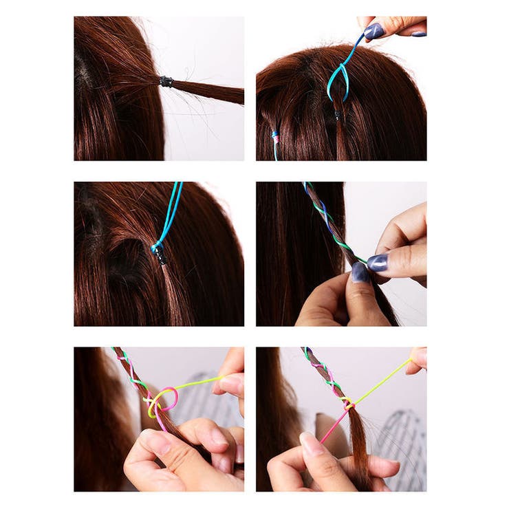 編み込みリボン ヘアリボン 10本セット | PlusNao | 詳細画像6 