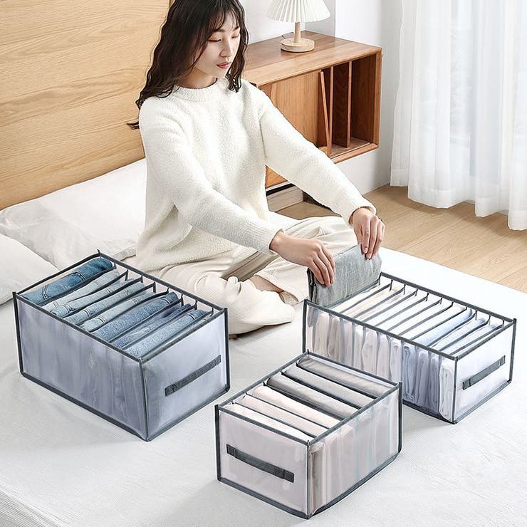 衣類収納ボックス 下着収納ケース 仕切り付き収納ケース | PlusNao | 詳細画像2 