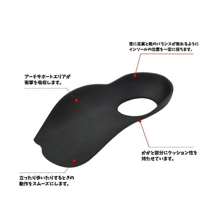 ハーフインソール 中敷き アーチサポート | PlusNao | 詳細画像9 