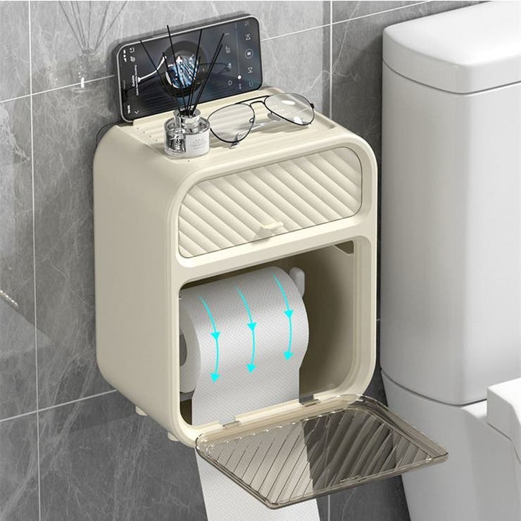 トイレットペーパーホルダー ペーパータオルホルダー 収納 | PlusNao | 詳細画像3 