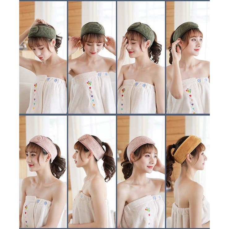 ヘアバンド 洗顔用 ヘッドバンド | PlusNao | 詳細画像6 