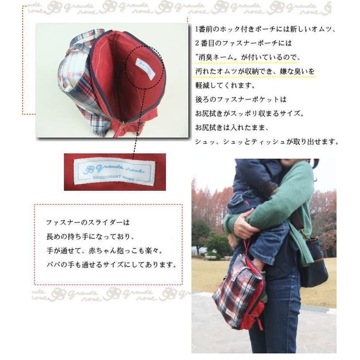 おむつポーチ おしり拭き入れ ウエットティッシュ入れ | PlusNao | 詳細画像4 