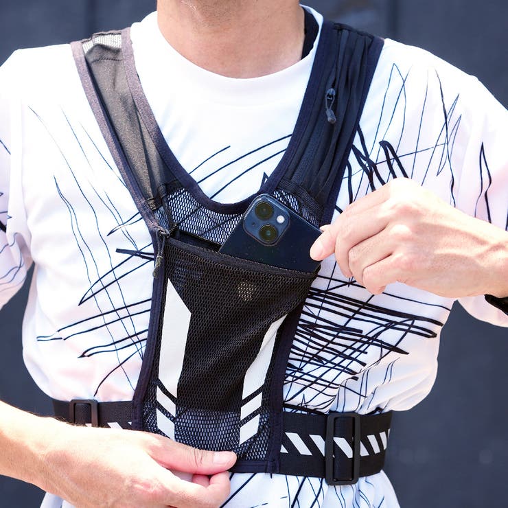 ランニグポーチ ランニングベスト チェストバッグ | PlusNao | 詳細画像16 