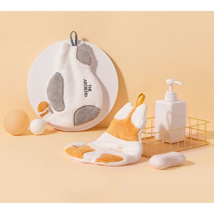 ハンドタオル ループ付き 猫 | PlusNao | 詳細画像3 