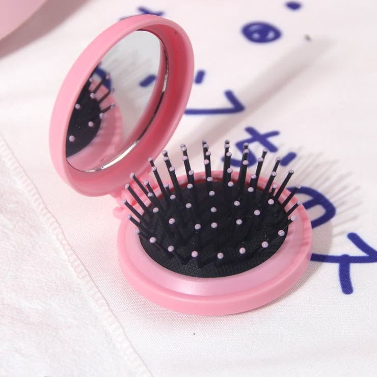 ヘアブラシ ミラー付き 折りたたみ式 | PlusNao | 詳細画像6 