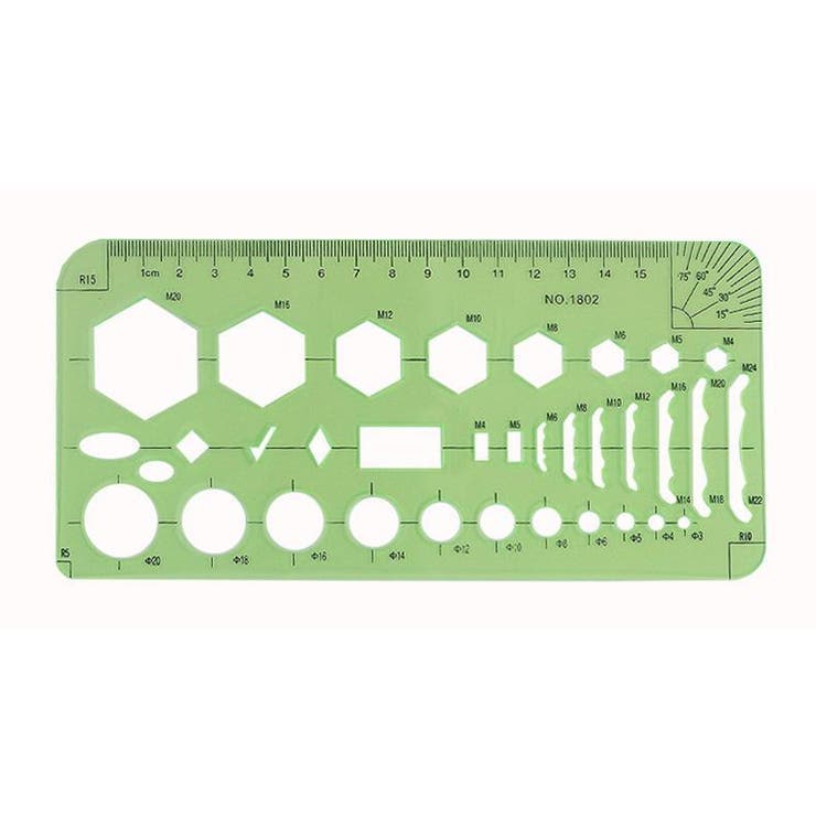 図形テンプレート定規 パターンプレート 文房具 | PlusNao | 詳細画像4 