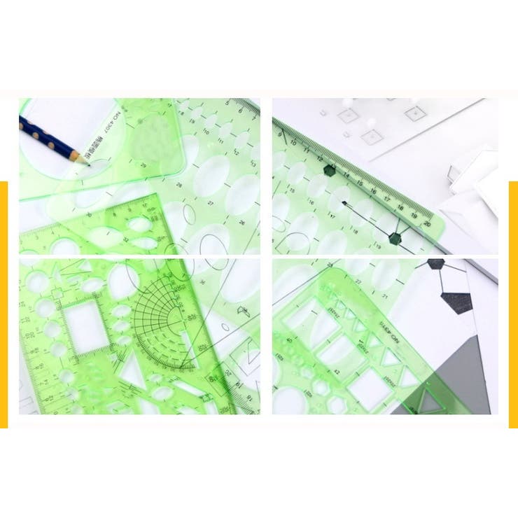 図形テンプレート定規 パターンプレート 文房具 | PlusNao | 詳細画像9 