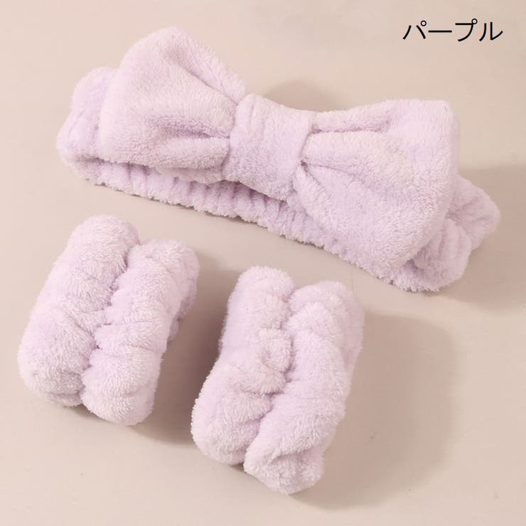 洗顔用ヘアバンド リストバンド 3点セット | PlusNao | 詳細画像4 