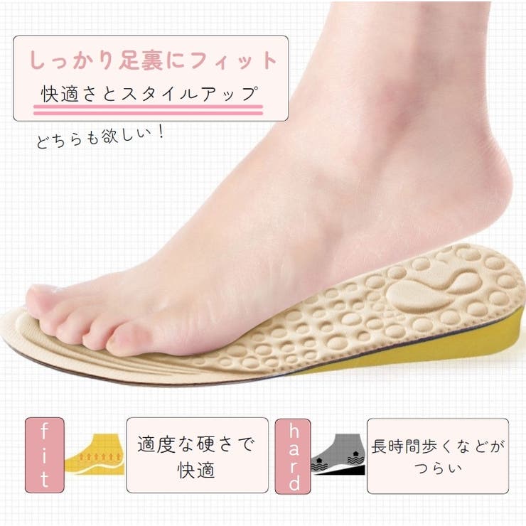 シークレットインソール レディース メンズ | PlusNao | 詳細画像2 