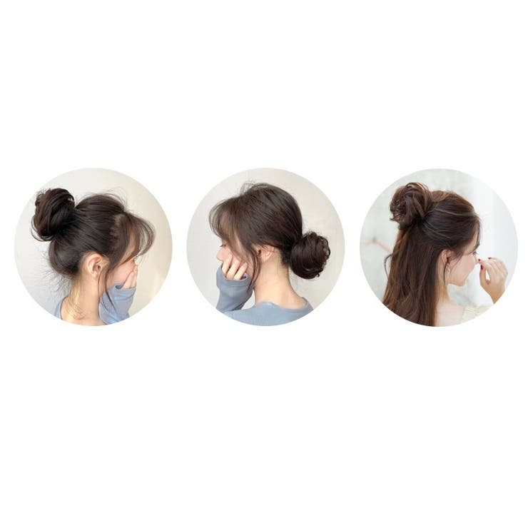 お団子ウィッグ ヘアゴム ウィッグゴム | PlusNao | 詳細画像8 