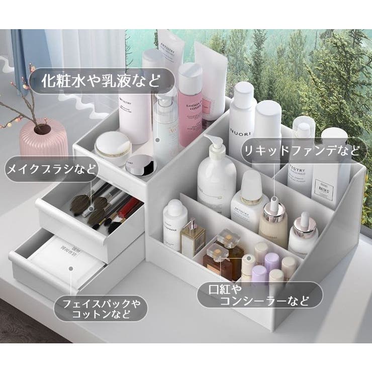 メイクボックス コスメボックス メイク道具収納ケース | PlusNao | 詳細画像4 