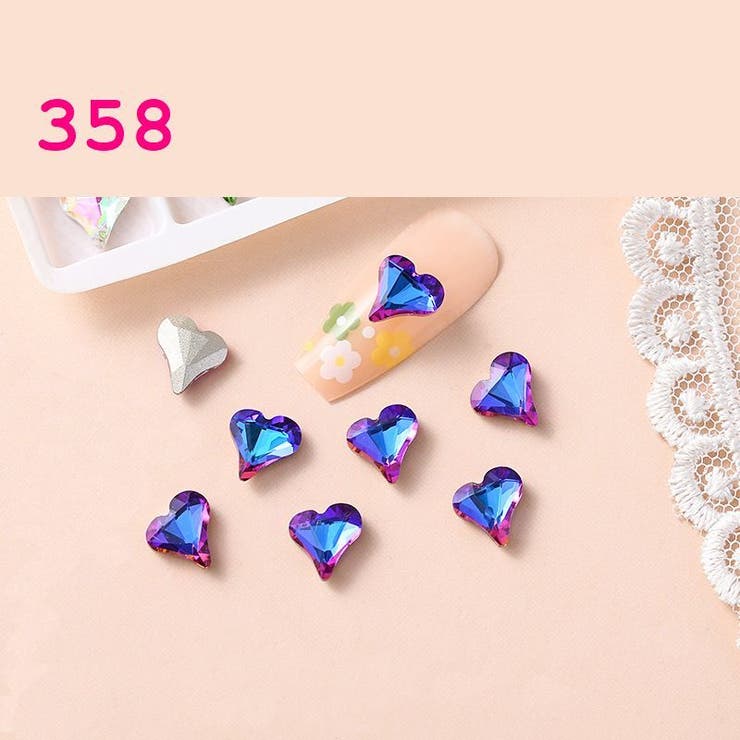 ネイルパーツ 20個セット ハート型 | PlusNao | 詳細画像4 