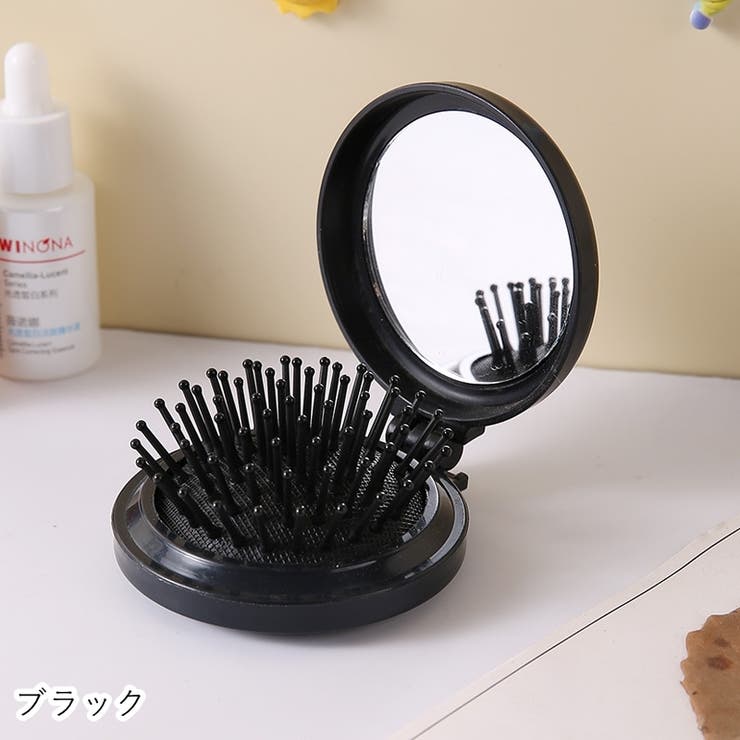 ヘアブラシ コーム コンパクトミラー | PlusNao | 詳細画像13 