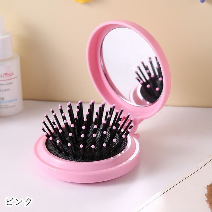 ヘアブラシ コーム コンパクトミラー | PlusNao | 詳細画像15 