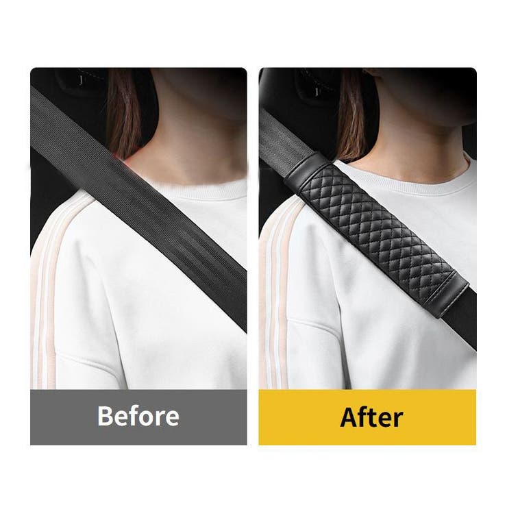 シートベルトカバー2本セット ショルダーパッド クッション | PlusNao | 詳細画像4 