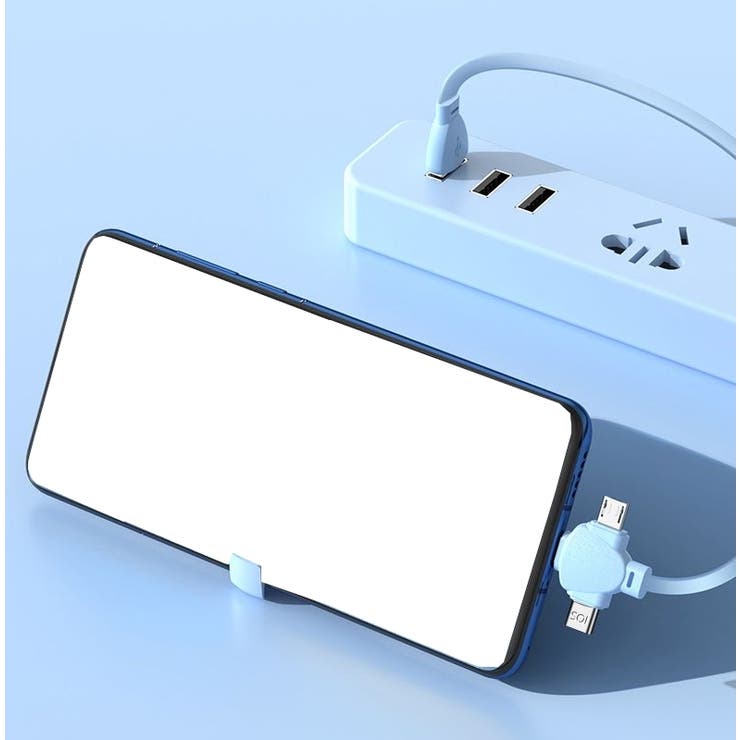 充電ケーブル 3in1 コードリール式 | PlusNao | 詳細画像7 