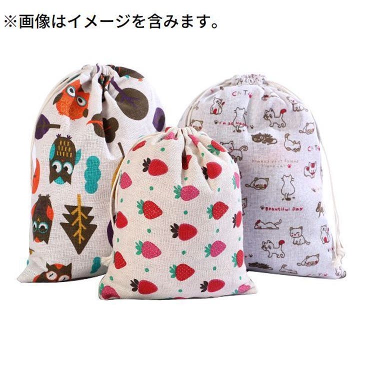 巾着袋 巾着ポーチ 巾着バッグ | PlusNao | 詳細画像2 