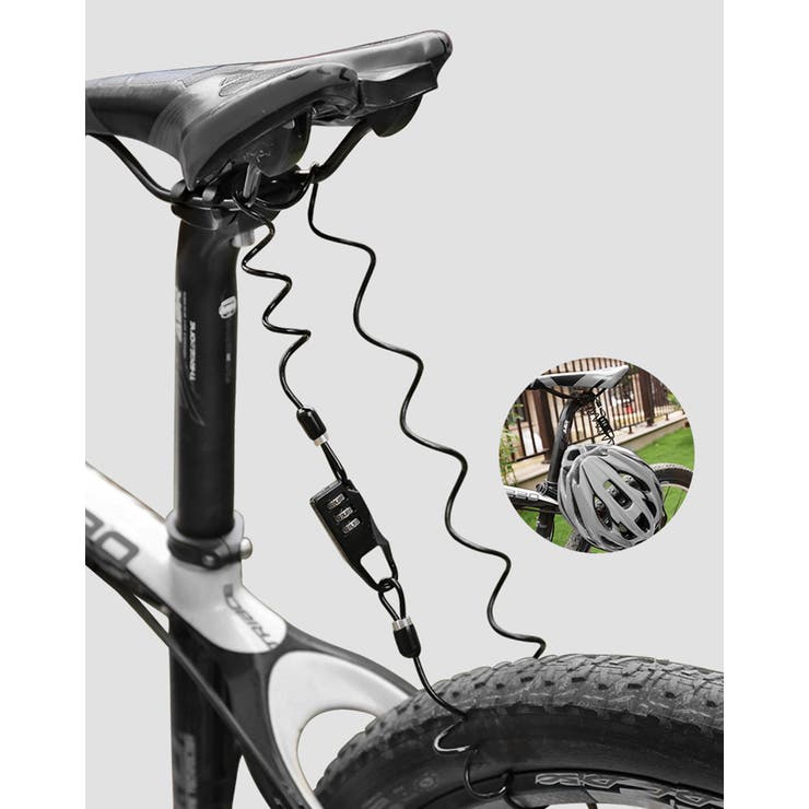 自転車ロック ワイヤーロック ダイヤルロック | PlusNao | 詳細画像4 