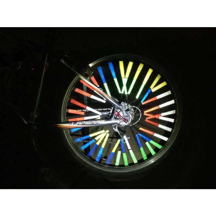 自転車スポーク用反射クリップ 自転車スポーク用反射チューブ 12本セット | PlusNao | 詳細画像4 