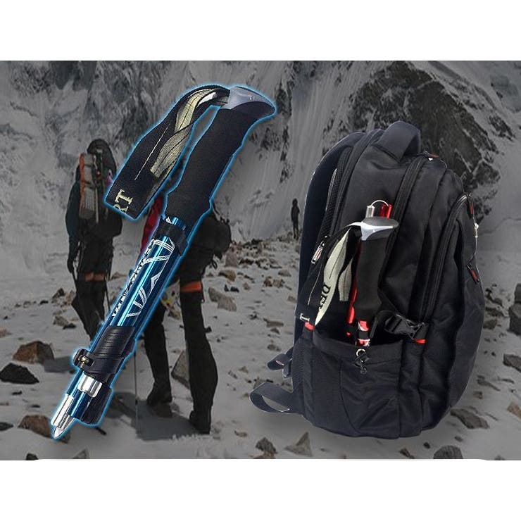 トレッキングポール 登山ストック 収納袋付き | PlusNao | 詳細画像3 