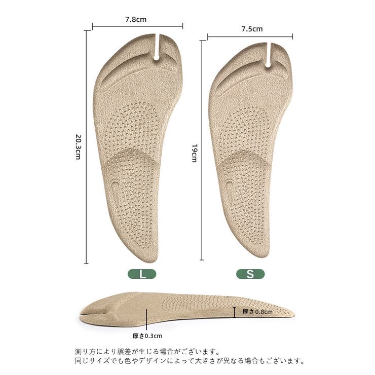 インソール トングサンダル用 中敷き | PlusNao | 詳細画像12 