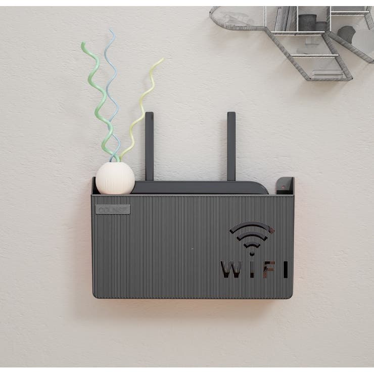 ルーター収納ボックス Wifi機器収納ボックス ケーブルボックス | PlusNao | 詳細画像3 