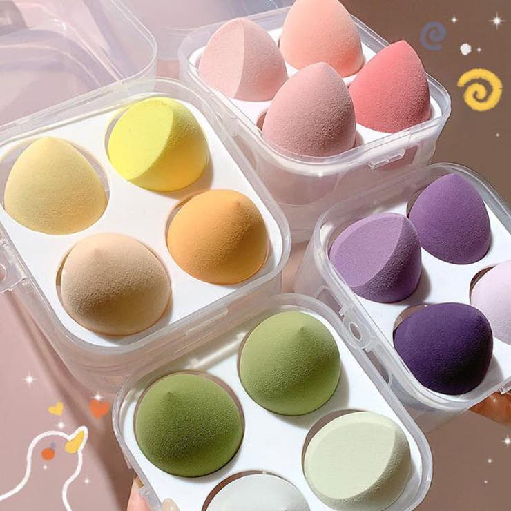 メイク用スポンジ メイク用パフ 4個セット | PlusNao | 詳細画像3 
