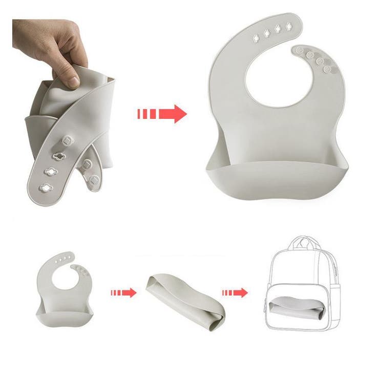 お食事エプロン シリコンビブ ベビー用品 | PlusNao | 詳細画像6 