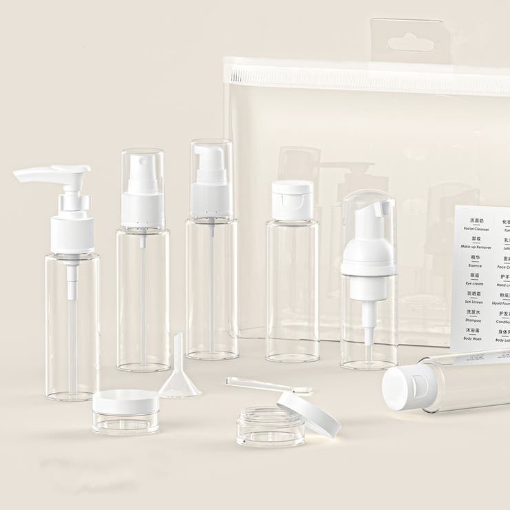 トラベルボトル 11点セット クリアポーチ付き | PlusNao | 詳細画像2 