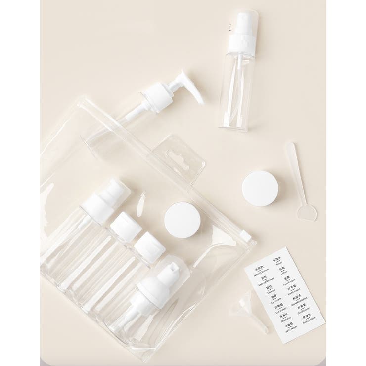 トラベルボトル 11点セット クリアポーチ付き | PlusNao | 詳細画像5 