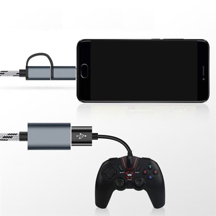 OTGケーブル 2in1 MicroUSB | PlusNao | 詳細画像2 