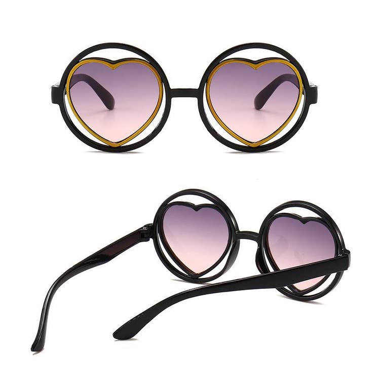 サングラス ハート型レンズ UV400 | PlusNao | 詳細画像2 