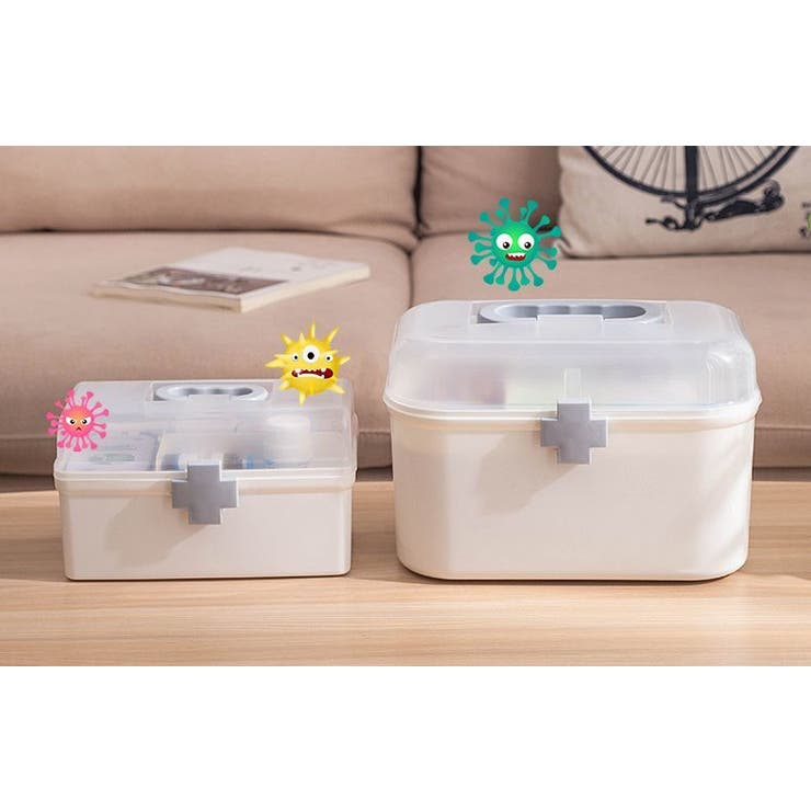 救急箱 薬箱 2段 | PlusNao | 詳細画像9 