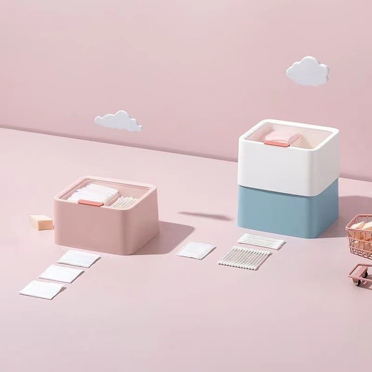 コットンケース 綿棒ケース メイク道具 | PlusNao | 詳細画像2 