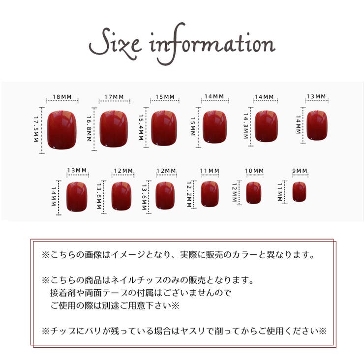 ネイルチップ 24枚セット 12サイズ | PlusNao | 詳細画像4 