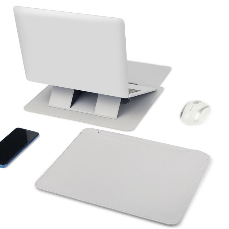 MacBookケース スタンド付き レザー調 | PlusNao | 詳細画像3 