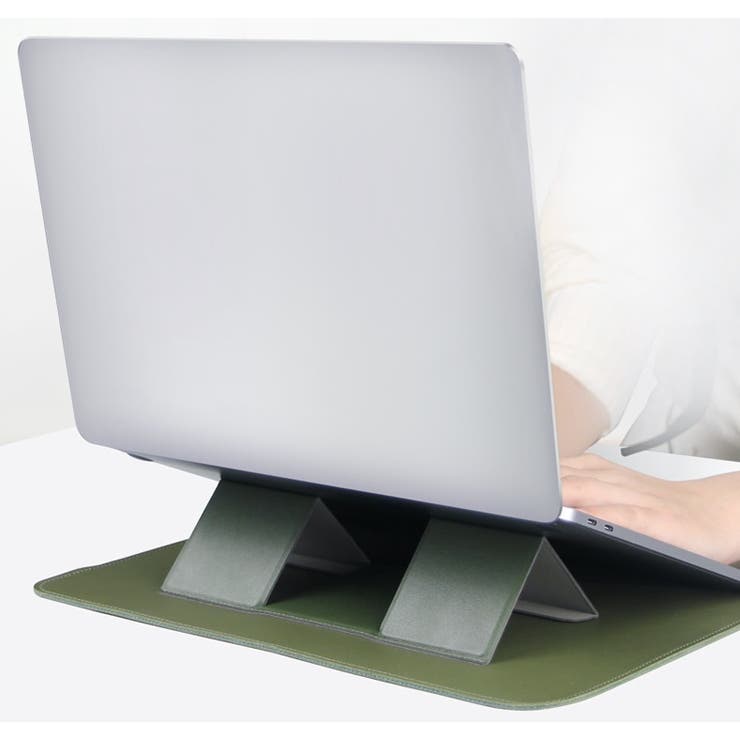 MacBookケース スタンド付き レザー調 | PlusNao | 詳細画像6 